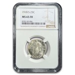 1918-S Standing Liberty Quarter MS-65 NGC (FH)