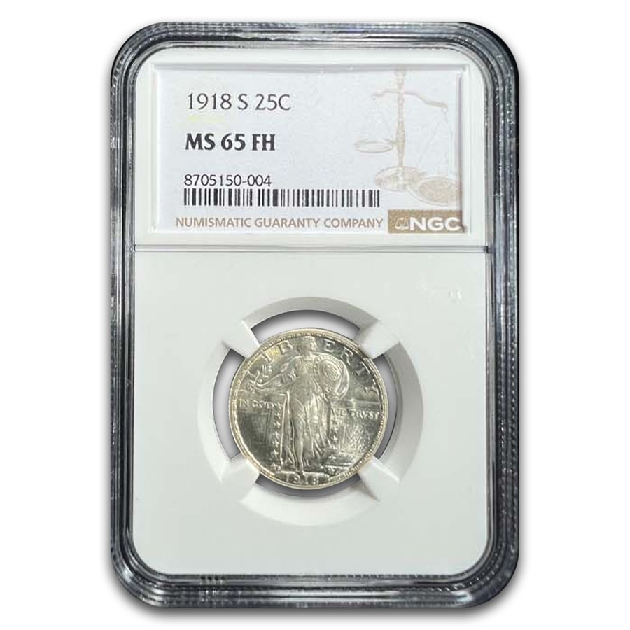 1918-S Standing Liberty Quarter MS-65 NGC (FH)