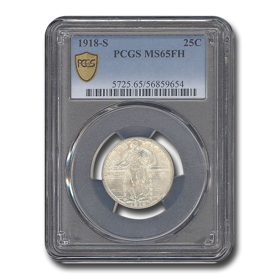 1918-S Standing Liberty Quarter MS-65 PCGS (FH)