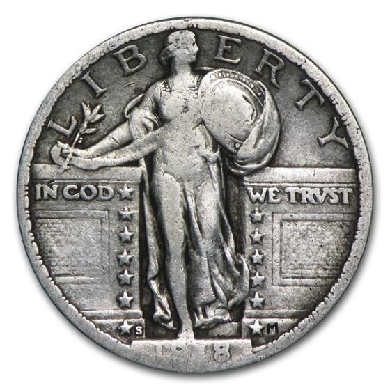 1918-S Standing Liberty Quarter VF 1918-S Standing Liberty Quarter VF