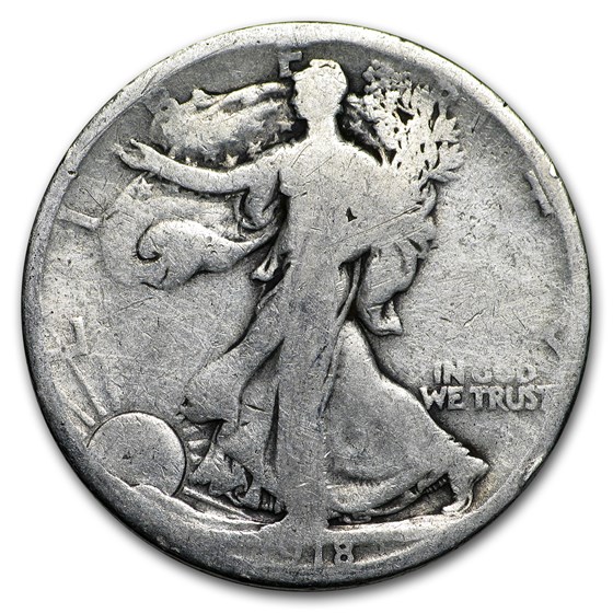 1918-S Walking Liberty Half Dollar AG 1918-S Walking Liberty Half Dollar AG