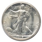 1918-S Walking Liberty Half Dollar MS-64 PCGS