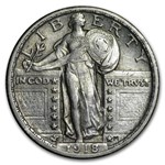 1918 Standing Liberty Quarter AU