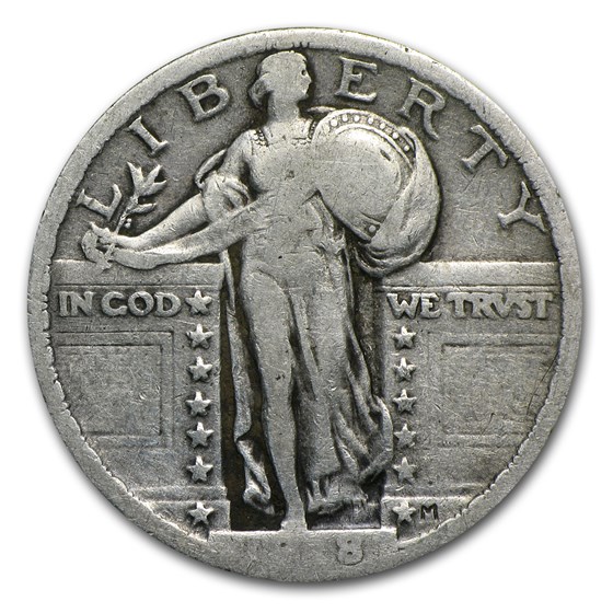 1918 Standing Liberty Quarter Fine 1918 Standing Liberty Quarter Fine