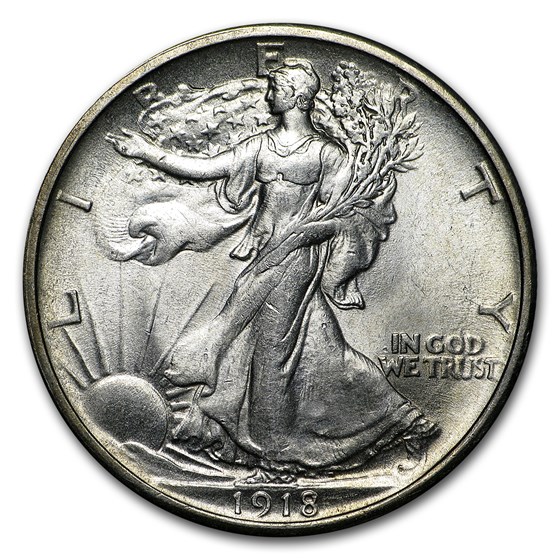 1918 Walking Liberty Half Dollar BU 1918 Walking Liberty Half Dollar BU