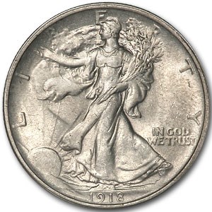 1918 Walking Liberty Half Dollar MS-61 1918 Walking Liberty Half Dollar MS-61
