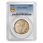 1918 Walking Liberty Half Dollar MS-62 PCGS