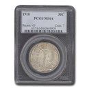 1918 Walking Liberty Half Dollar MS-64 PCGS 1918 Walking Liberty Half Dollar MS-64 PCGS