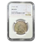1918 Walking Liberty Half Dollar MS-65+ NGC
