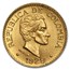 1919-1930 Colombia Gold 5 Pesos BU (Random)