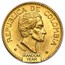 1919-1930 Colombia Gold 5 Pesos Simon Bolivar (AU)
