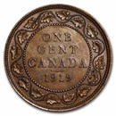 1919 Canada Large Cent George V AU