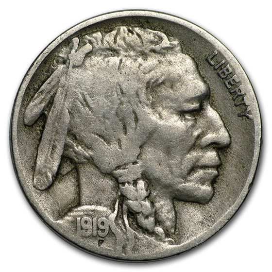 1919-D Buffalo Nickel Fine 1919-D Buffalo Nickel Fine