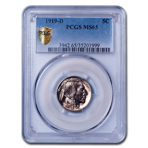 1919-D Buffalo Nickel MS-65 PCGS 1919-D Buffalo Nickel MS-65 PCGS
