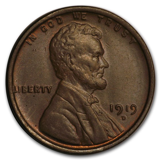 1919-D Lincoln Cent BU (Brown) 1919-D Lincoln Cent BU (Brown)