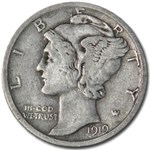 1919-D Mercury Dime Fine