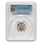 1919-D Mercury Dime MS-65 PCGS (FB)