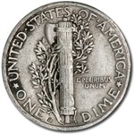 1919-D Mercury Dime VF