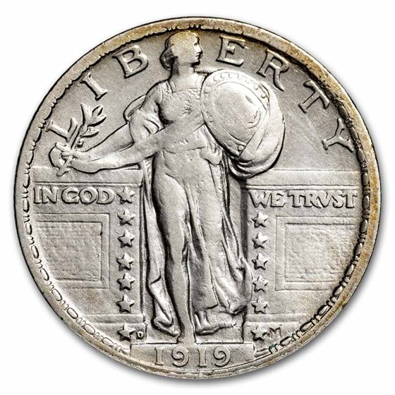 1919-D Standing Liberty Quarter VF 1919-D Standing Liberty Quarter VF