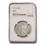 1919-D Walking Liberty Half Dollar AG-3 NGC