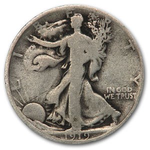1919-D Walking Liberty Half Dollar Good