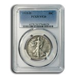1919-D Walking Liberty Half Dollar VF-20 PCGS