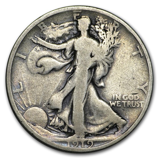 1919-D Walking Liberty Half Dollar VG