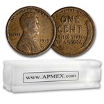 1919 Lincoln Cent 50-Coin Roll Avg Circ