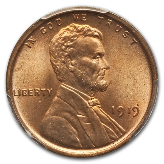 Buy 1919 Lincoln Cent MS-66+ PCGS (Red) | APMEX