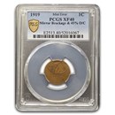 1919 Lincoln Cent XF-40 PCGS (Mirror Brockage & 45% O/C)