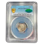 1919 Mercury Dime MS-66 PCGS CAC (FB)