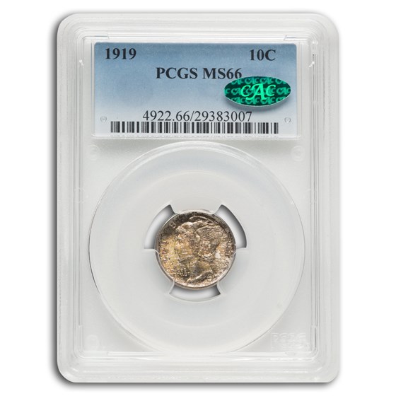 1919 Mercury Dime MS-66 PCGS CAC