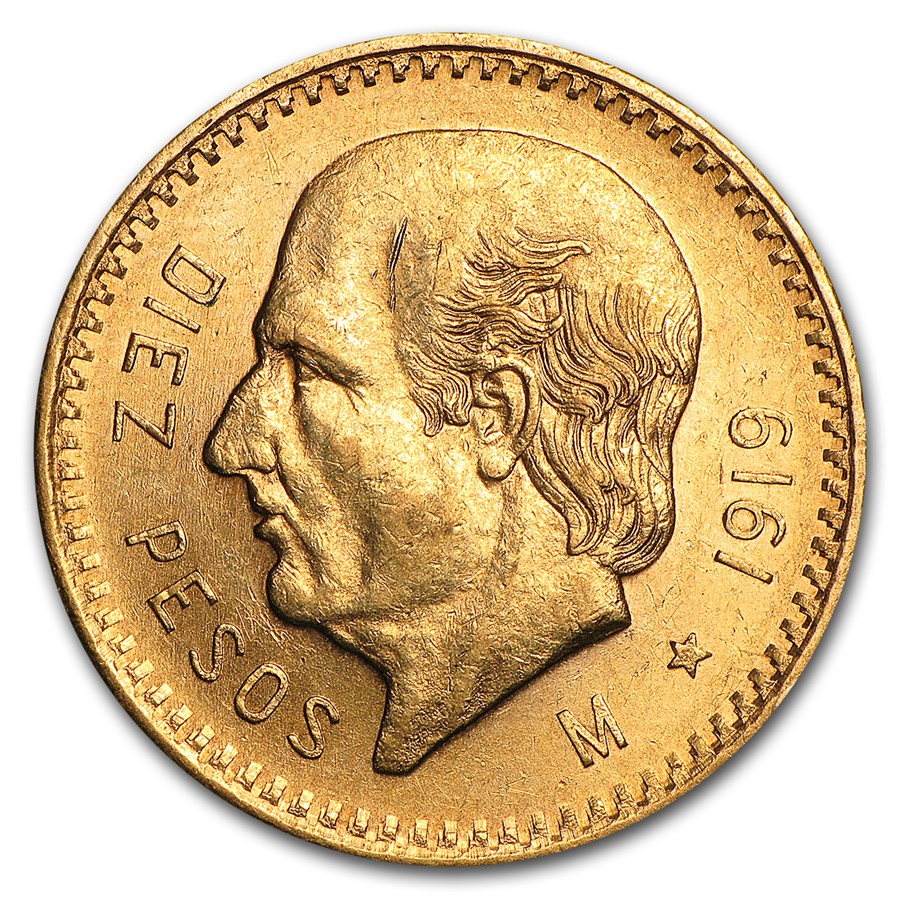 Buy 1919 Mexico Gold 10 Pesos AU | APMEX