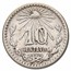 1919 Mexico Silver 10 Centavos Avg Circ