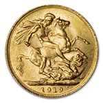 1919-P Australia Gold Sovereign George V BU