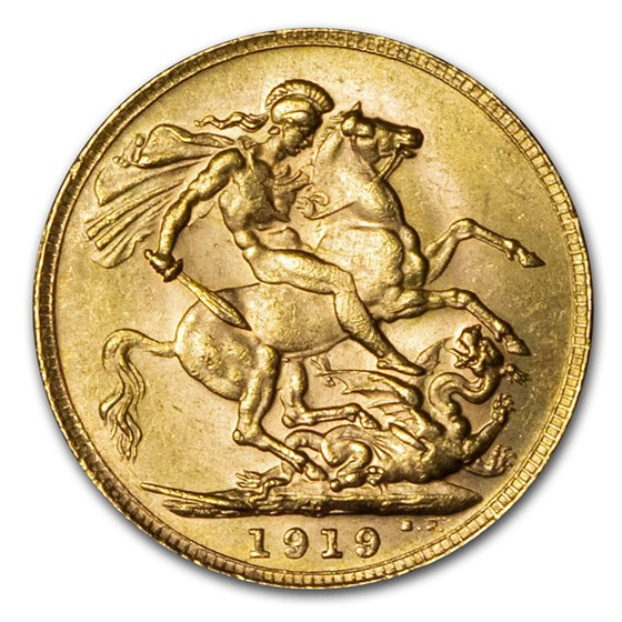 1919-P Australia Gold Sovereign George V BU 1919-P Australia Gold Sovereign George V BU
