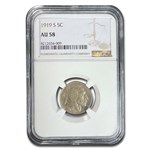 1919-S Buffalo Nickel AU-58 NGC