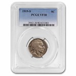 1919-S Buffalo Nickel VF-30 PCGS