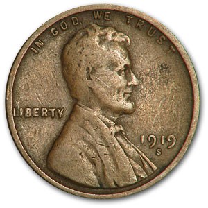 1919-S Lincoln Cent Good/VG 1919-S Lincoln Cent Good/VG