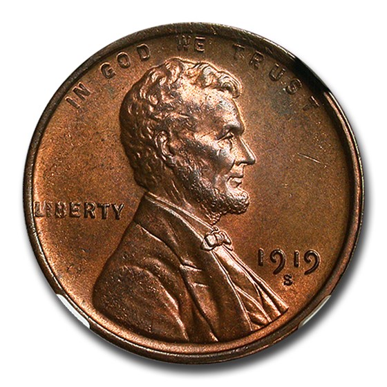1919-S Lincoln Cent MS-64 NGC (Red/Brown) 1919-S Lincoln Cent MS-64 NGC (Red/Brown)