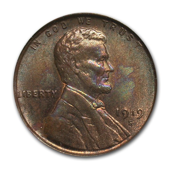 1919-S Lincoln Cent MS-64 PCGS (Brown) 1919-S Lincoln Cent MS-64 PCGS (Brown)