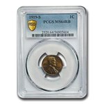1919-S Lincoln Cent MS-64 PCGS (Red/Brown)