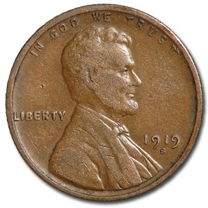 1919-S Lincoln Cent VF