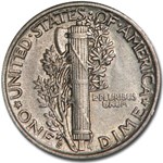 1919-S Mercury Dime AU