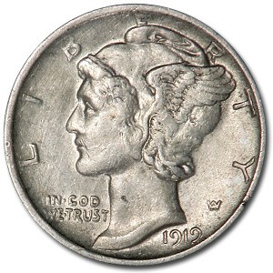 1919-S Mercury Dime XF