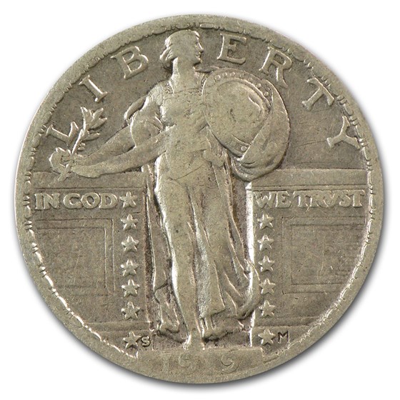 1919-S Standing Liberty Quarter VF 1919-S Standing Liberty Quarter VF
