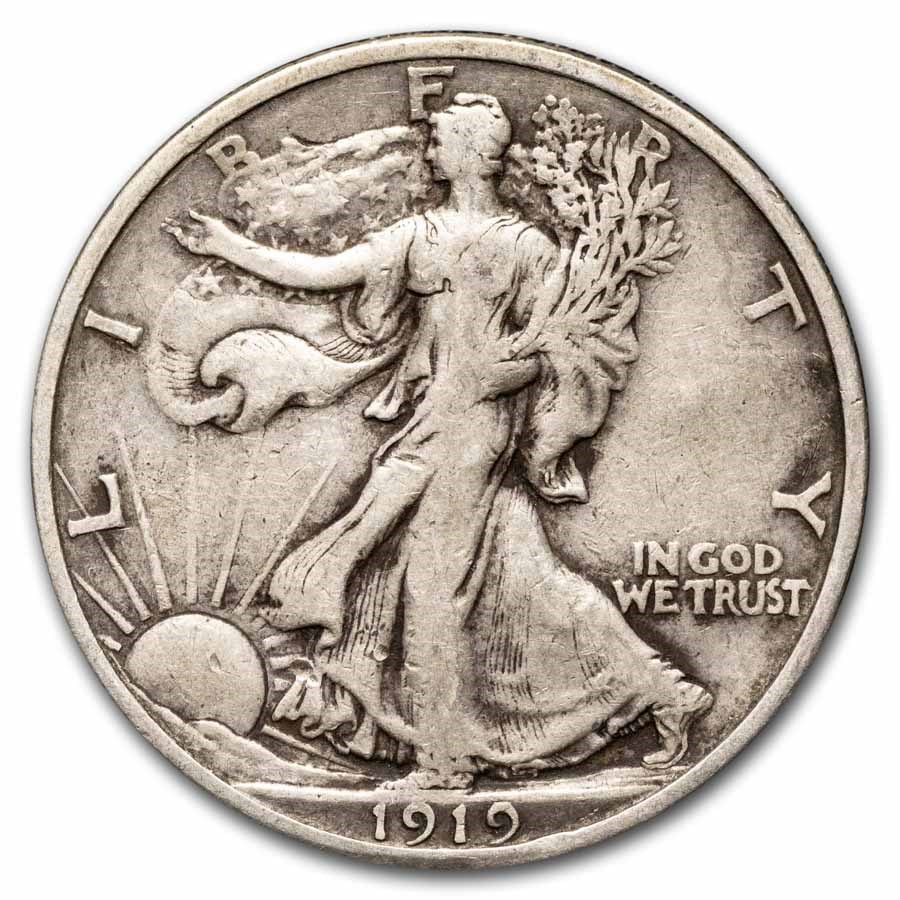 1919-S Walking Liberty Half Dollar Fine (Details)