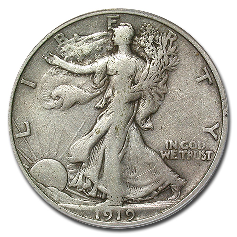 1919-S Walking Liberty Half Dollar VF-20 PCGS