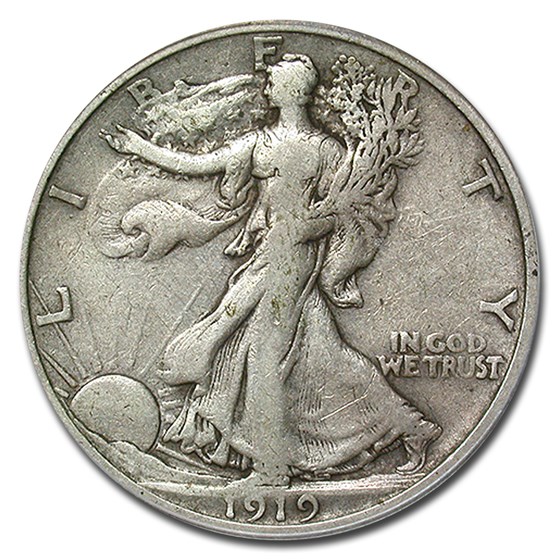 1919-S Walking Liberty Half Dollar VF-20 PCGS 1919-S Walking Liberty Half Dollar VF-20 PCGS