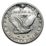 1919 Standing Liberty Quarter AU Details (Cleaned)